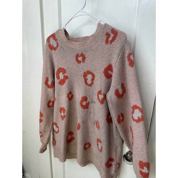 Terra & sky women’s size 0 – X large leopard sweater - Picture 2 of 10